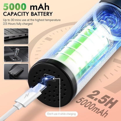 Electric Hot Comb Multi-function Wireless Hair Straightening Comb Negative Ion Anti Hot Styling Tool Hair Straightening Brush.