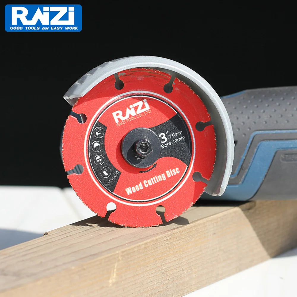 Raizi 75 mm vakuumgelötete Holzscheibe zum Schneiden für Elektrowerkzeuge, Holzsägeblatt, 75 mm Holzschneiden, DIY-Werkzeug, Mini-Schleifer, Handscheibe
