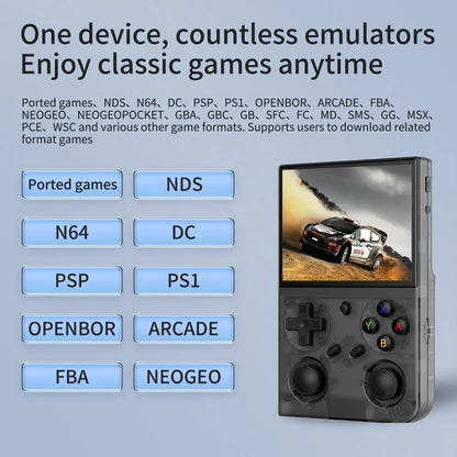 G350 Retro Game Video Player 3.5'' IPS Screen Linux System 3200mAh Dual Joystick 640x480 Portable Handheld Game Console Gift.
