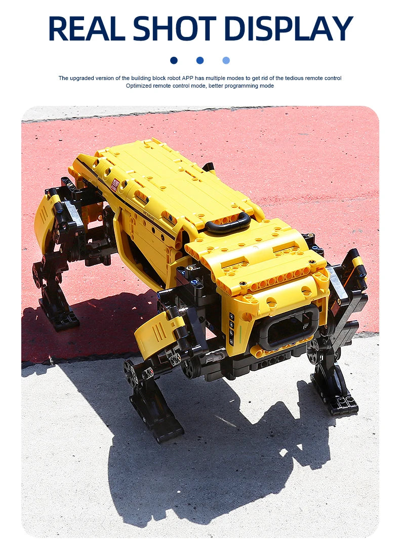 MOULD KING 15066 15067 Technical Toys The APP&RC Motorized Boston Dynamics Big Dog Set Assembly AlphaDog Building Blocks Bricks.