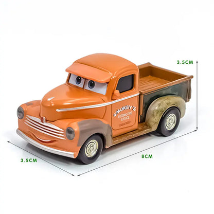 Disney Pixar Cars 2 3 Lightning McQueen Div Fritte Frank Mater Chick Hicks 1:55 Diecast Vehicle Metal Toy Car Kid Birthday Gift.