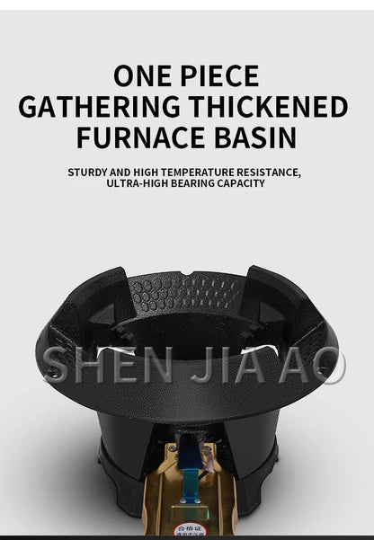 Commercial High-pressure Gas Stove Single-hole High-pressure Liquefied Gas Stove for Hotel Restaurants 8#/10#.