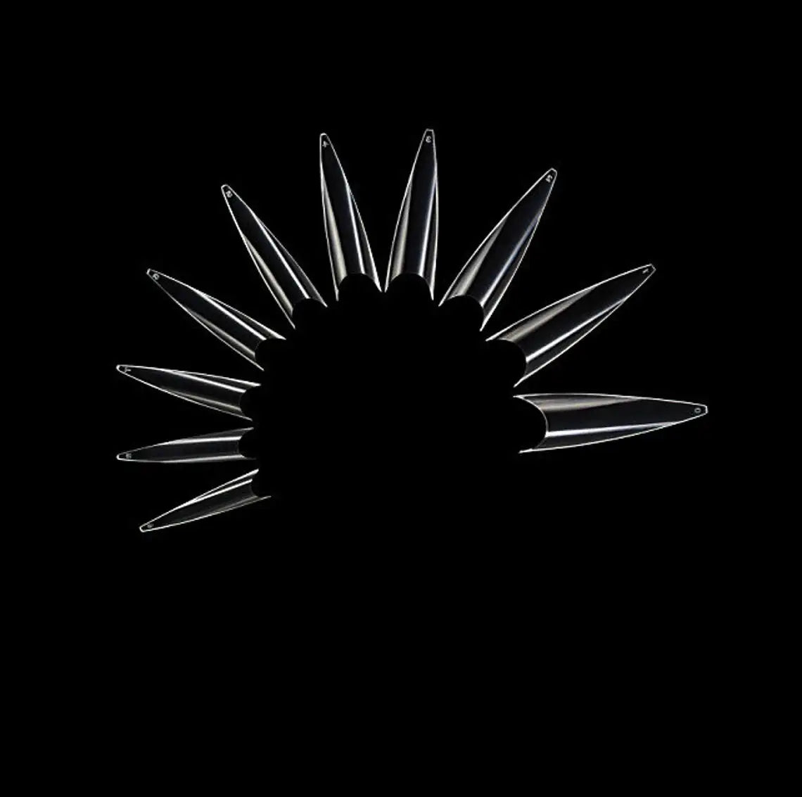 500/600pcs Long Pointed Fake Nail Tips Stiletto Half Cover French Acrylic UV Gel False Nail Extension Press On Nails Manic Tool.