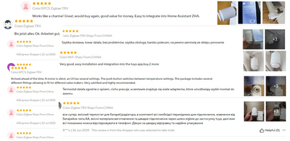 Smart Thermostat TRV Radiator Valve Zigbee/WiFi Tuya Actuator Head Remote Temperature Controller Voice Control Alexa Google Home.