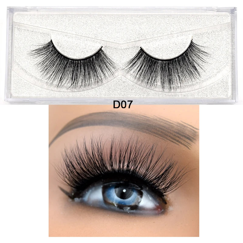 Visofree Eyelashes 3D Mink Eyelashes Long Lasting Mink Lashes Natural Dramatic Volume Eyelashes Extension False Eyelashes D08.