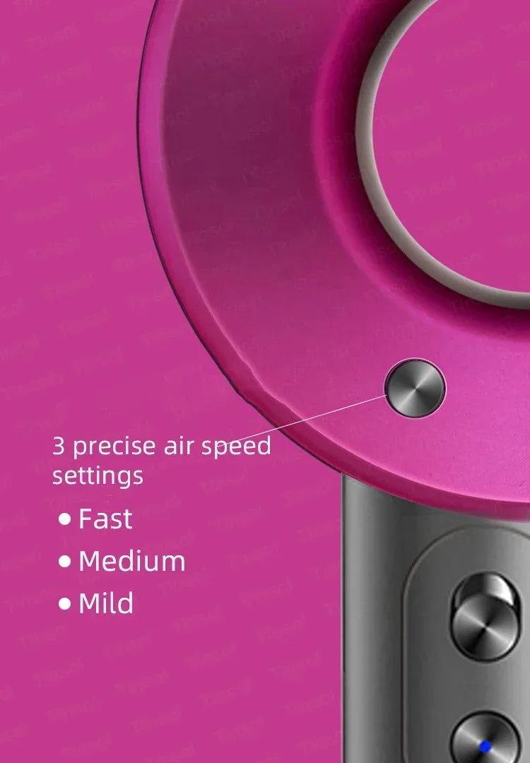 High-speed negative ion hair dryer Professional thermostatic leafless hair dryer Powerful household negative ion hair dryer