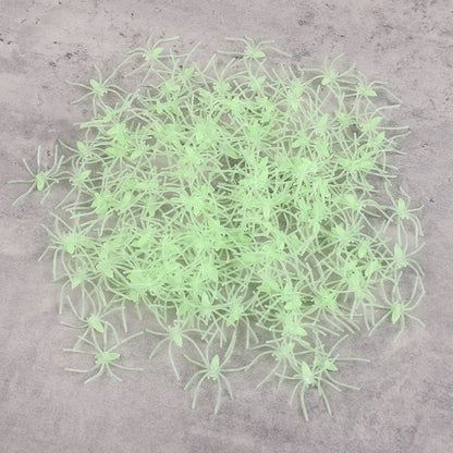 50–100 Stück leuchtende Halloween-Spinnen, gruselige Trick-Spinne für drinnen und draußen, Spukhaus, dekorative Requisiten, Halloween-Partyzubehör.