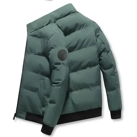 Men's thick warm jackets with zippers, casual wear, streetwear, business wear, new arrivals for autumn and winter 2025.