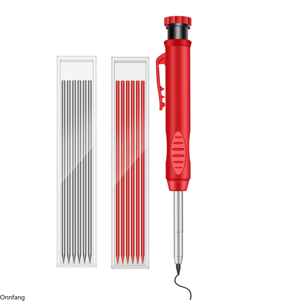 Heiße 2,8mm Markierung Druck bleistift solide Zimmermann Schreiber Schreiner mit Anspitzer für die Holz bearbeitung Zeichnung Briefpapier.