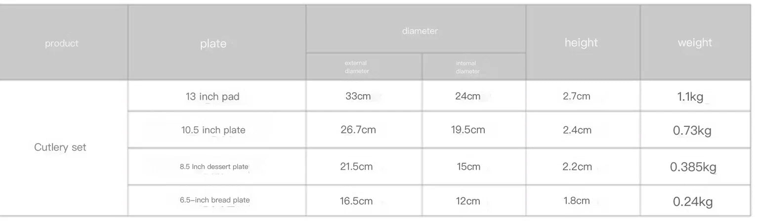 Multi Size Nordic Phnom Penh White Sun Flower Ceramic Plate Set Restaurant Wedding Household Bone China Western Steak Salad Dish.