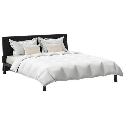 Cozy White Down Comforter Set with Two Pillows 3 Piece Bedding Set.
