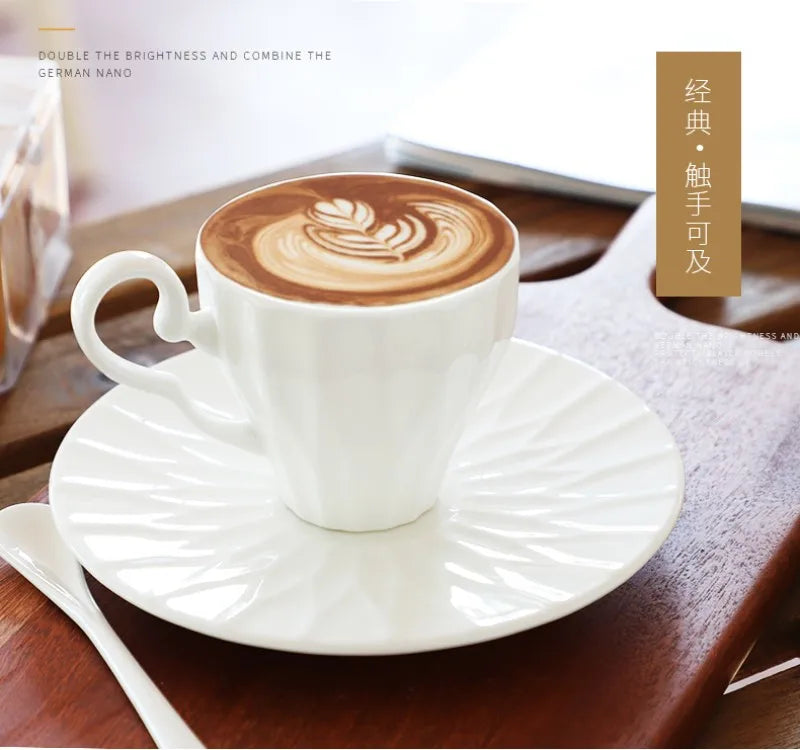 Plain white quality bone china tea cups set, ceramic coffee cup, japanese coffee cup, porcelain turkish coffee cups, originales.