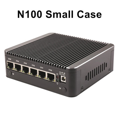 Intel N150 7505 6305 6 Lans i226-V 2.5G Firewall Soft Router DDR4 NVMe 1*COM Type-C pfSense OPNsense Fanless Mini PC Computer.