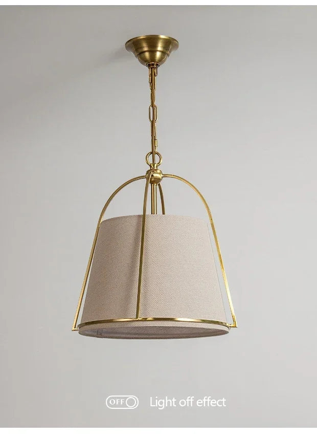 Winfordo Farmhouse Stoff-Kronleuchter zum Aufhängen, Stoff-Pendelleuchte für Schlafzimmer, Esszimmer, Küche, Insel, Heimdekoration.