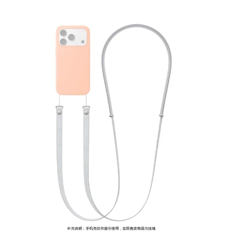 High End Official Magnetic Woven Strap for Orginal Iphone 17 Pro Max 17 Air Phone Crossbody Lanyard Anti-loss Apple Strap.