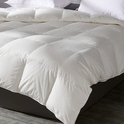 Goodnight Kiss 100% White Duck Down Comforter Lightweight Spring Autumn Blanket Quilt Soft Luxury Warm Winter Duvet Insert.