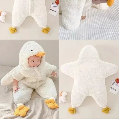 2024 Babys Neugeborene Mädchen Jungen Kleidung Ente & süßes Design Body & Einteiler gepolstert für Babys Strampler 5-Tage-Versand Hoodies