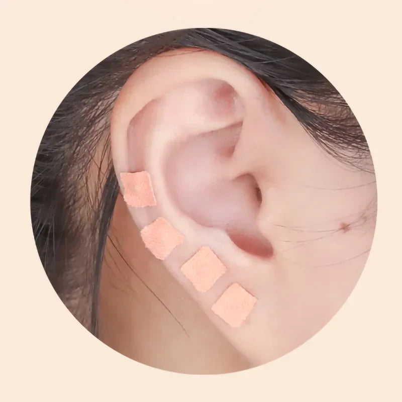 600Pcs Cowherb Seed Ear Stickers Auriculotherapy Acupuncture Massage Therapy Dredge Body Meridians Improve Vision Treat Insomnia.