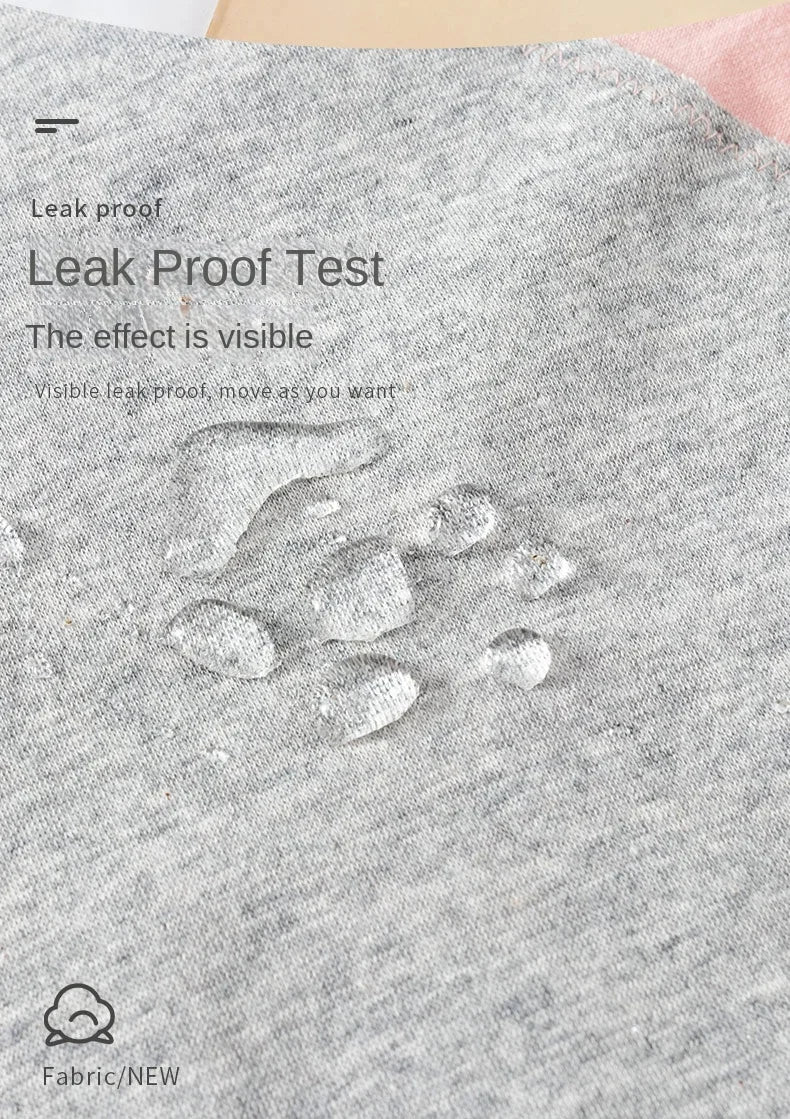 Cotton Menstrual Panties Leak Proof Breathable Cartoon cat Panties Woman Women Girls Physiological Pants Women's Intimates M-XL.