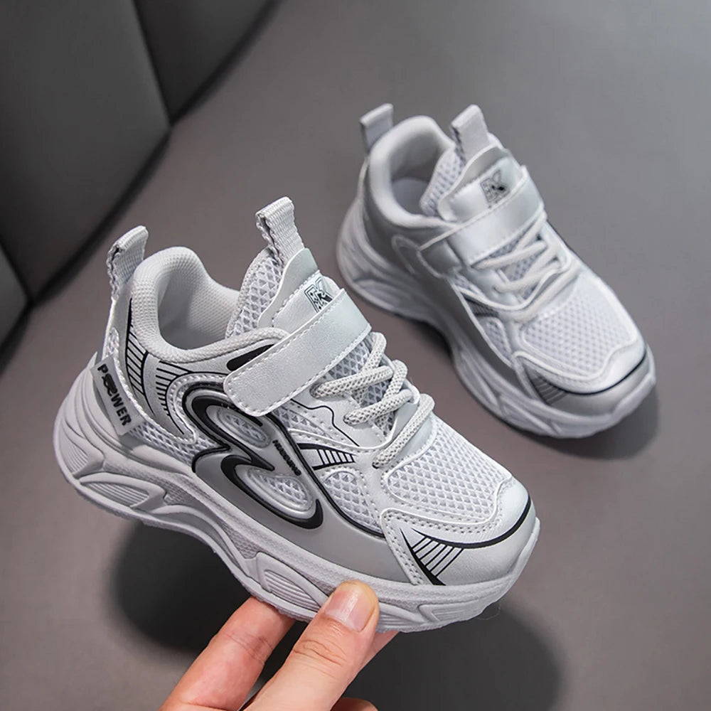 Autumn Children Sport Shoes Mesh Breathable Teenager Kid's Sneakers Boy's Girl's Running Shoes Trend Fashion Sport Shoes.
