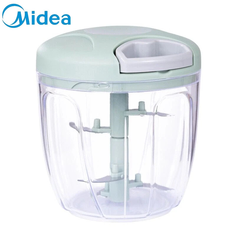 Midea Manual Garlic Chopper Meat Mincer Hand Pull Press Crusher Multifunctional Vegetable Chili Onion Cutter Kitchen Accessories.