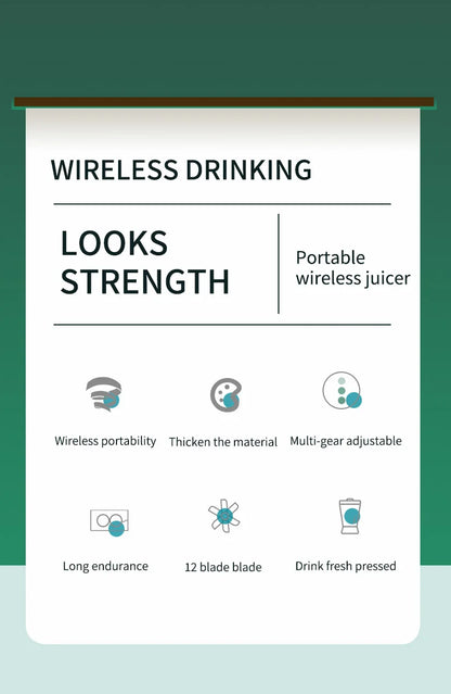 New Portable Juice Maker Blender for Shakes Smoothie 700ML Durable Juicer Steel Blades 2 In 1 Blender Bottle Smoothie Portable.