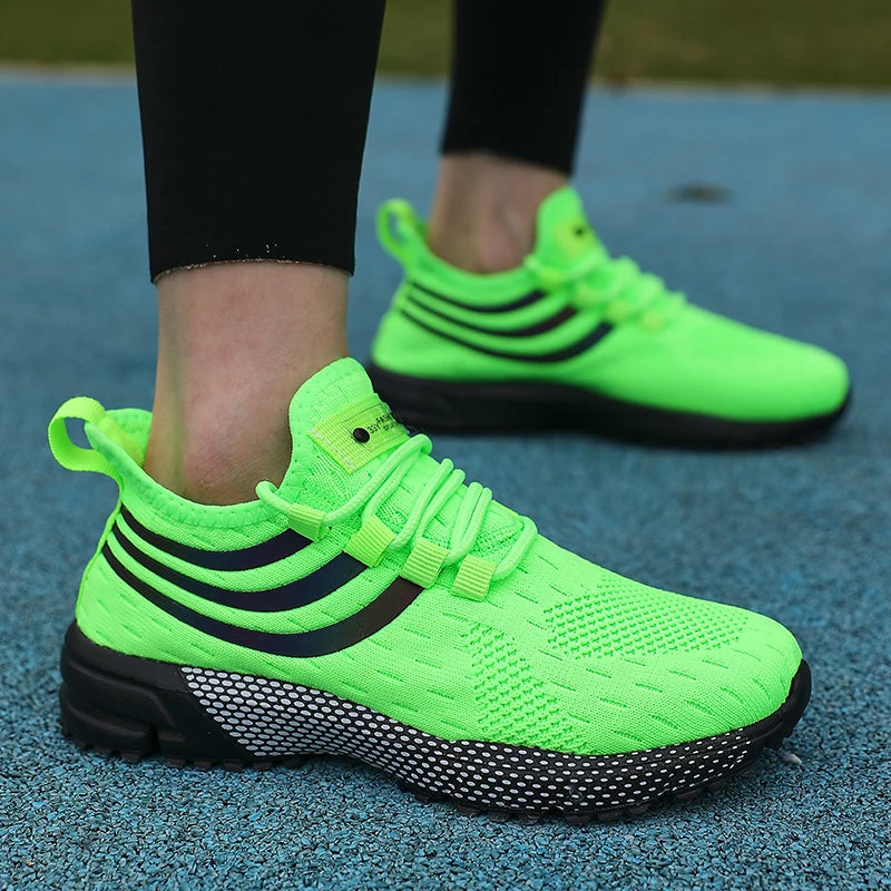 Brand Sports Shoes Breathable Mesh Running Shoes Men's Shock-absorbing Cushion Sports And Leisure Shoes Sneakers For Sale