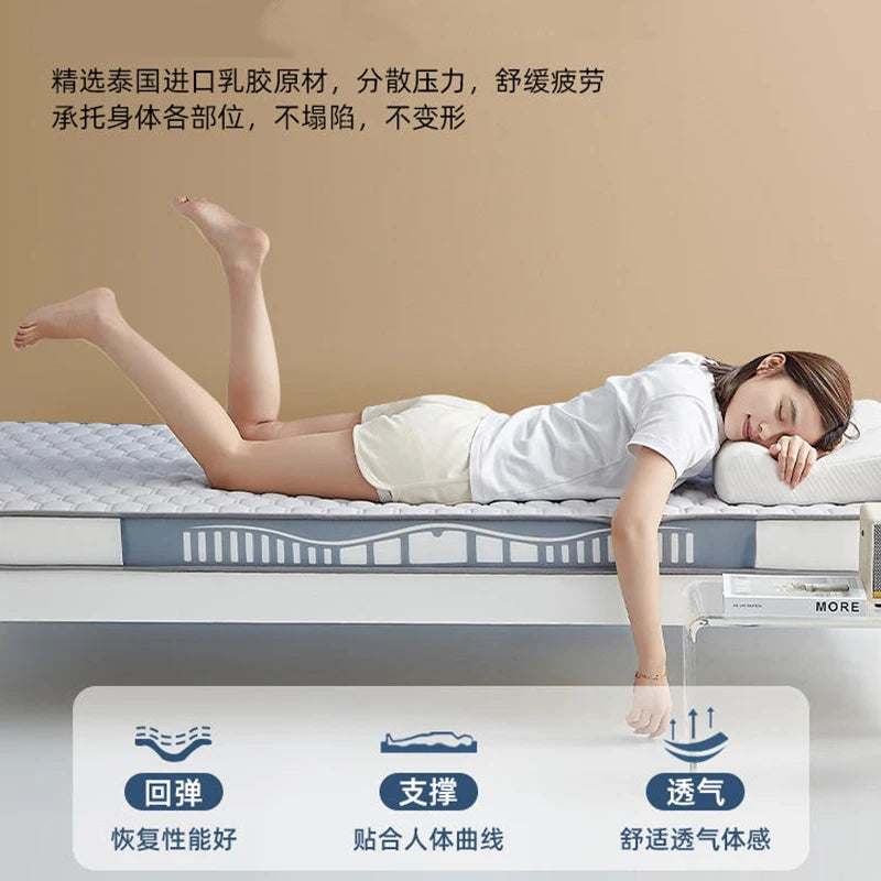 Latex Memory Baumwolle Matratze Kissen für Heim kinder Tatami Matte benutzer definierte Studenten wohnheim einzelne 90x190 Matratze