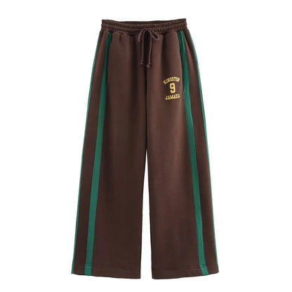 Brown Set Woman Two Pieces Casual Elegant Autumn Woman Sets Vintage Holiday Outfits Long Sleeve Sets Y2k Outfit Set