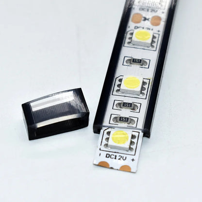 Flexible LED Silicone Neon Tube Protection Cover Transparent Matte Black Milky Silica Gel Channel Diffuser WS2812 WS2811 Strip