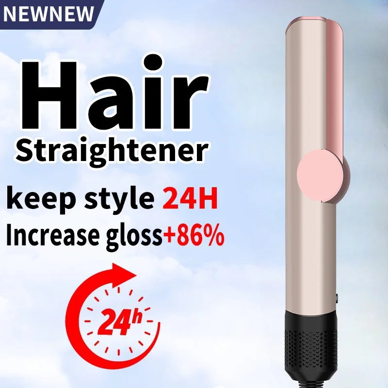 2 IN 1 Professional Hair Straightener & Hair Dryer Styling Tool Negative Ion hairdryer Iron Long-Lasting airstrait