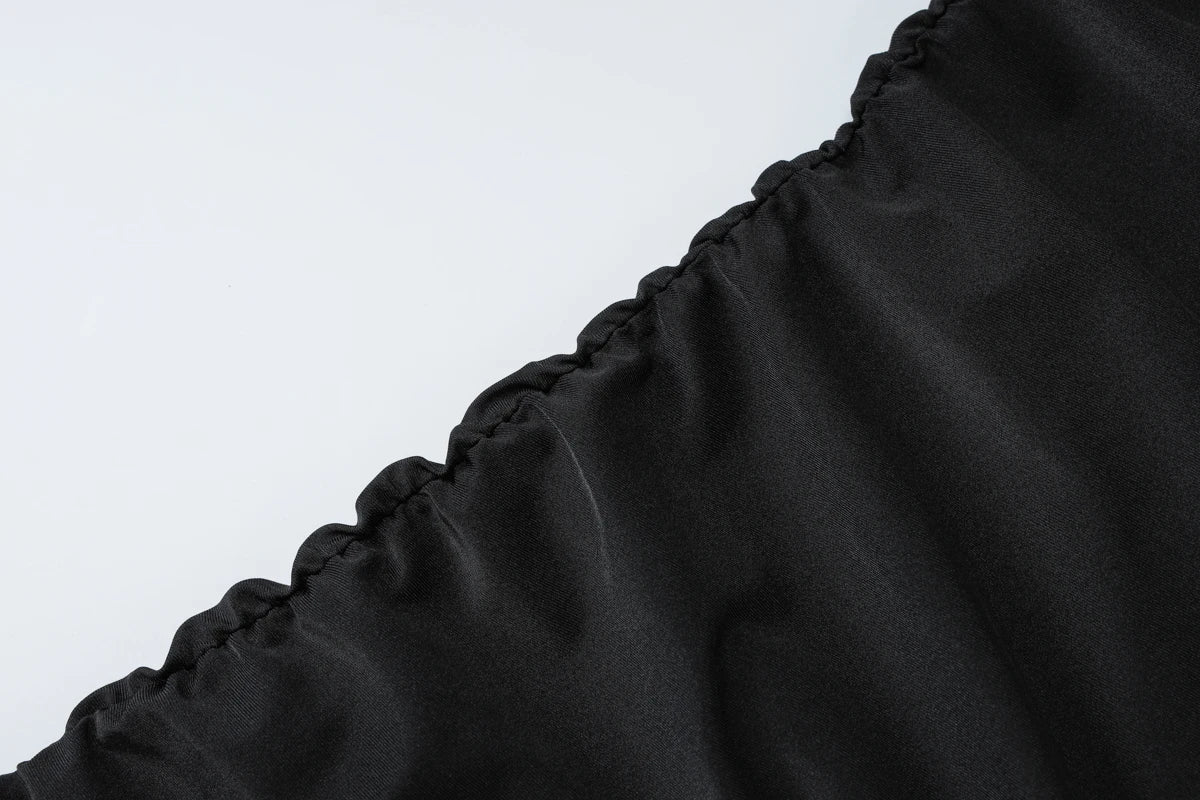 Dulzura ärmelloses, trägerloses, plissiertes Maxikleid mit Knopf, sexy, elegantes langes Kleid für Damen, Party, Club, Büro, Frühling und Sommer.