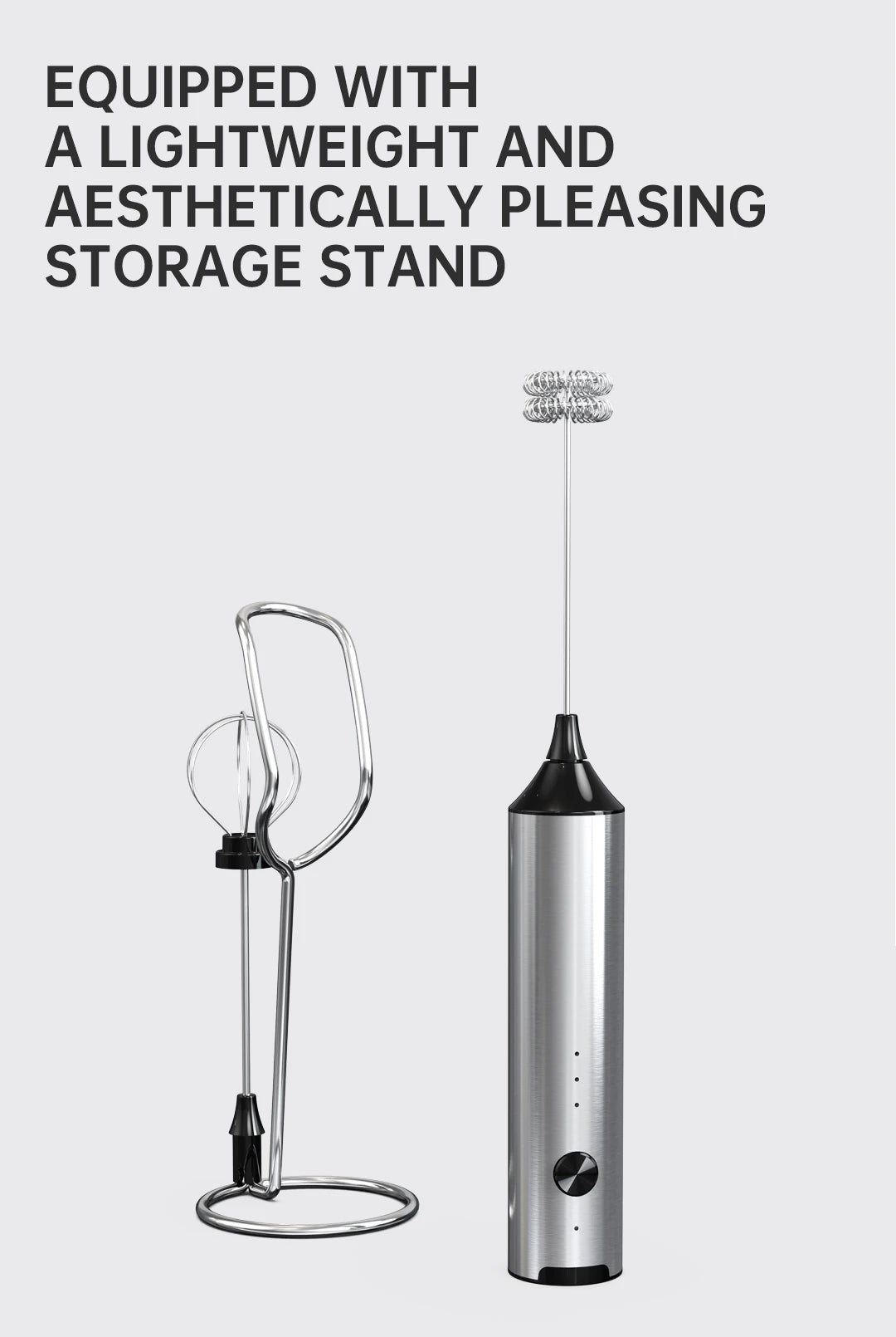 Mini milk frother, electric milk frother, coffee frother, household milk blender, handheld wireless whipper.