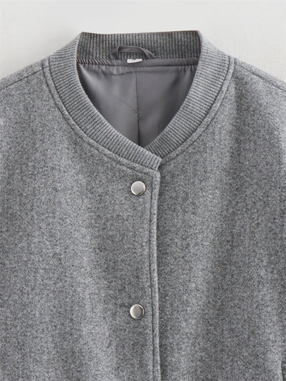 MUJER 2025, Damenjacke, abgeschnittene Bomberjacken für Damen, beige, schwarz, Tweed-Jacke, Damenmode, langärmelig, neu in kurzen Mänteln.