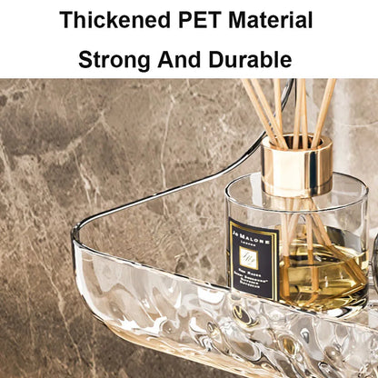 Acryli Badezimmerregal ohne Bohrer, Organizer für Dusche, Aufbewahrungsregal, Waschtisch, Kosmetik, Aufbewahrungsregal, Wandmontage, Toiletten- und Shampoo-Halter