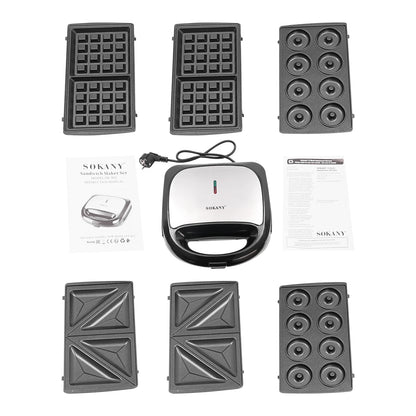 3-in-1 Sandwich Waffle Maker SK-902 Electric Sandwich Maker Multifunctional Sandwich Maker Enjoy Cooking.