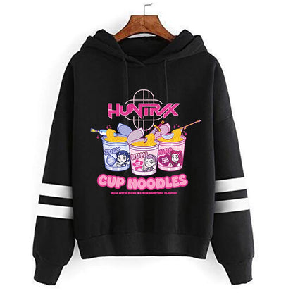 Kpop Demon Hunters Anime Hoodie Woman Clothing Saja Boys Cosplay Cartoon Graphic Sweatshirts Y2k Daily Casual Hooded Pullovers.