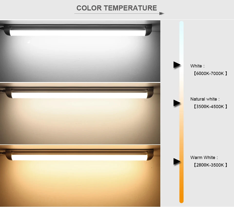 50CM 15W/T5 25W/T8 LED Tube Light 220V Aluminum LED Bulb Bar Wall Lamp For Reading Working Warehouse Home Kitchen Night Lighting.