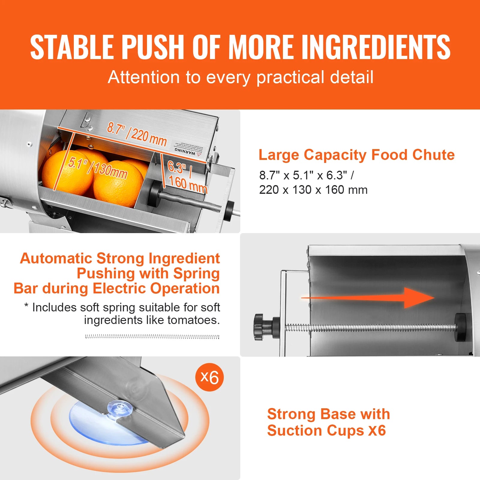 SucceBuy Electric Vegetable Slicer 0-12mm Thickness Adjustable Commercial Slicer Machine Convertible to Manual Food Cutter.
