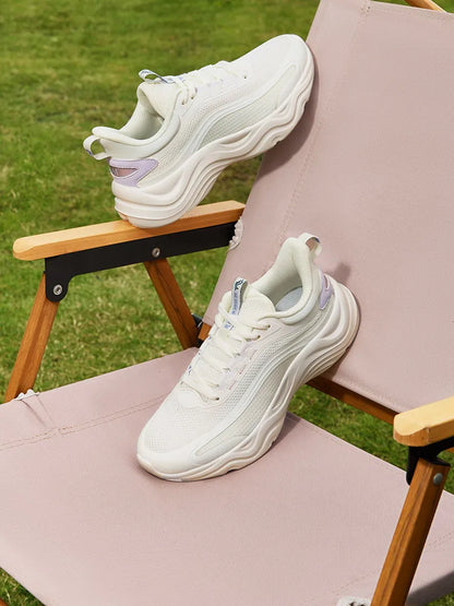 361 Degrees New Women Running RacingShock Absorbing Wear Casual All-Match Resistant Trendy Thick Bottom Female Sneaker 682412245.