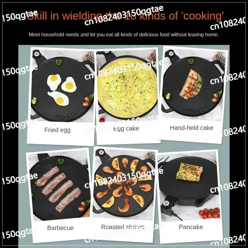 220 V 40 cm Krepp-Pn-Küchengrill, elektrischer Pfannkuchentopf, antihaftbeschichtet