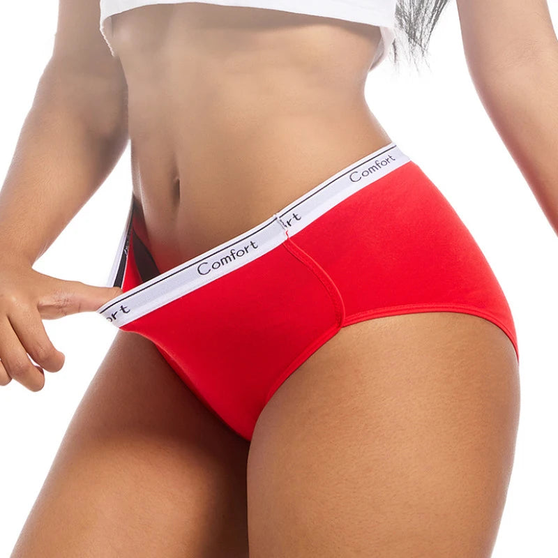 1pcs Girl Menstrual Panties Women's Physiological Briefs Ladies Period Leak Proof Panty High Waist Cotton Underwear.