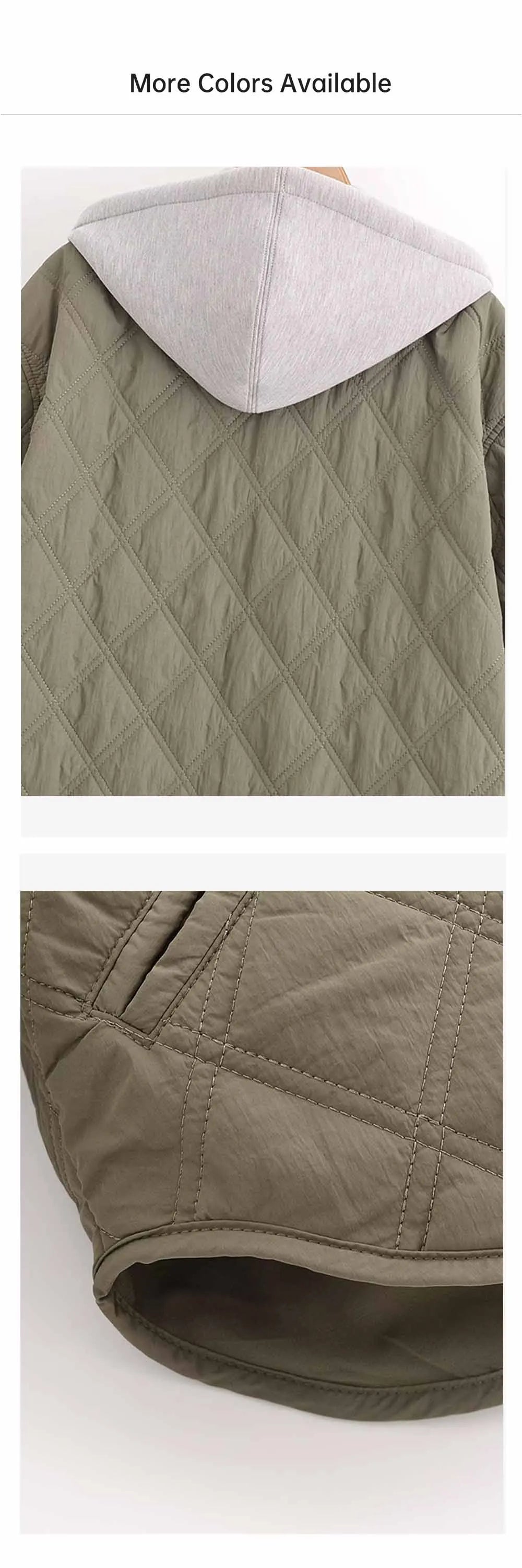 Unizera 2024 Herbst/Winter neues Produkt Mode lässig Damen Rundhals ausschnitt lose Langarm Kapuzen jacke Top.