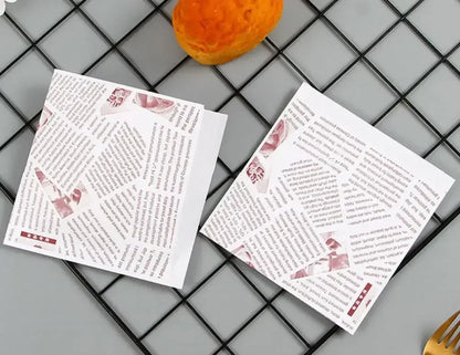 100pcs Triangular Open Top Kraft Paper Bag Donuts Sandwich Bags For Bakery Bread Food Packaging Bags 15x15cm.