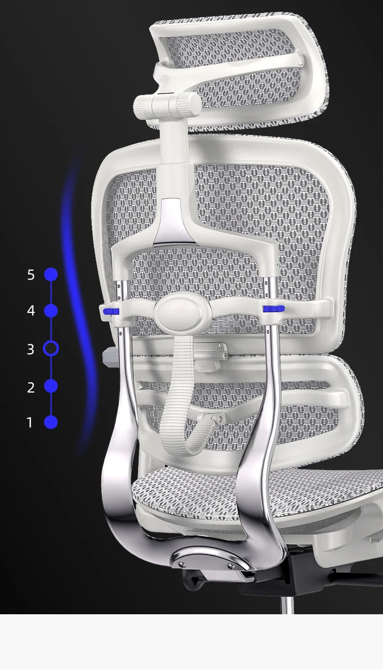 Bequemer ergonomischer Stuhl, drehbare Fußstütze, Räder, luxuriöser Ästhetikstuhl, Executive-Design, moderne Silla-Gamer-Möbel für Erwachsene