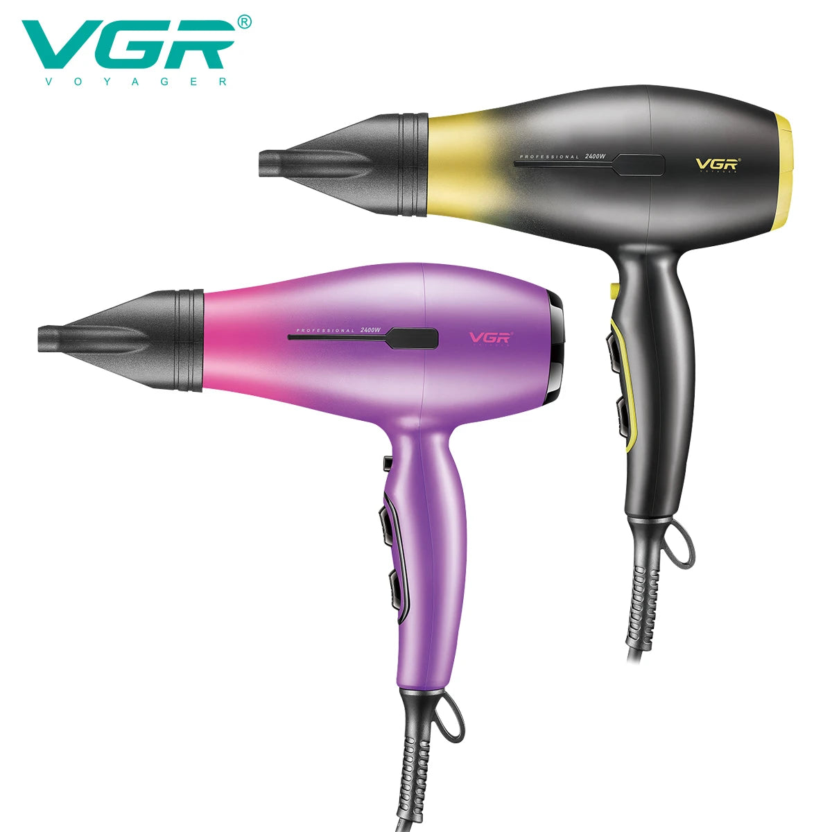 VGR2000-2400W ultra large wind power hair dryer, quick drying hair styling hair dryer, dormitory home gradient hair dryer V-461