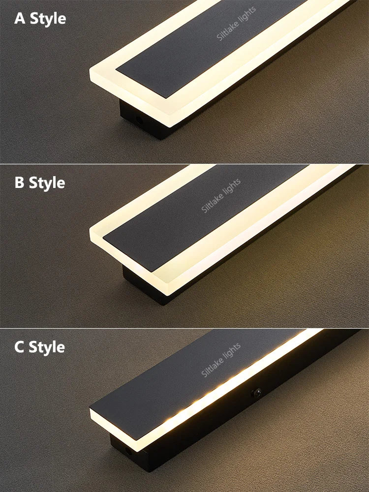 Wasserdichte Außenwandleuchte LED-Streifen Hintergrund Wandleuchte Treppe Gartenlampe Wohnzimmer Schlafzimmer Nachttisch IP65 Wandleuchten.