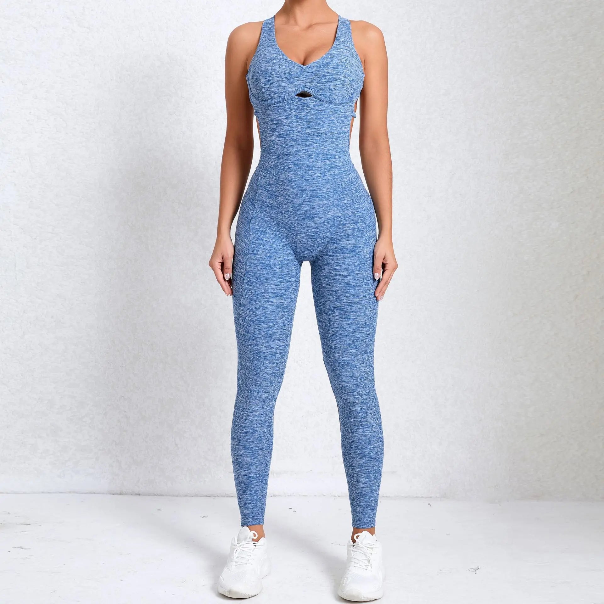 Seamless Yoga Jumpsuits Sports Fitness Peach Hip Raise Cross Beauty Back Dance Belly Contracting One-piece Tracksuits for Women.