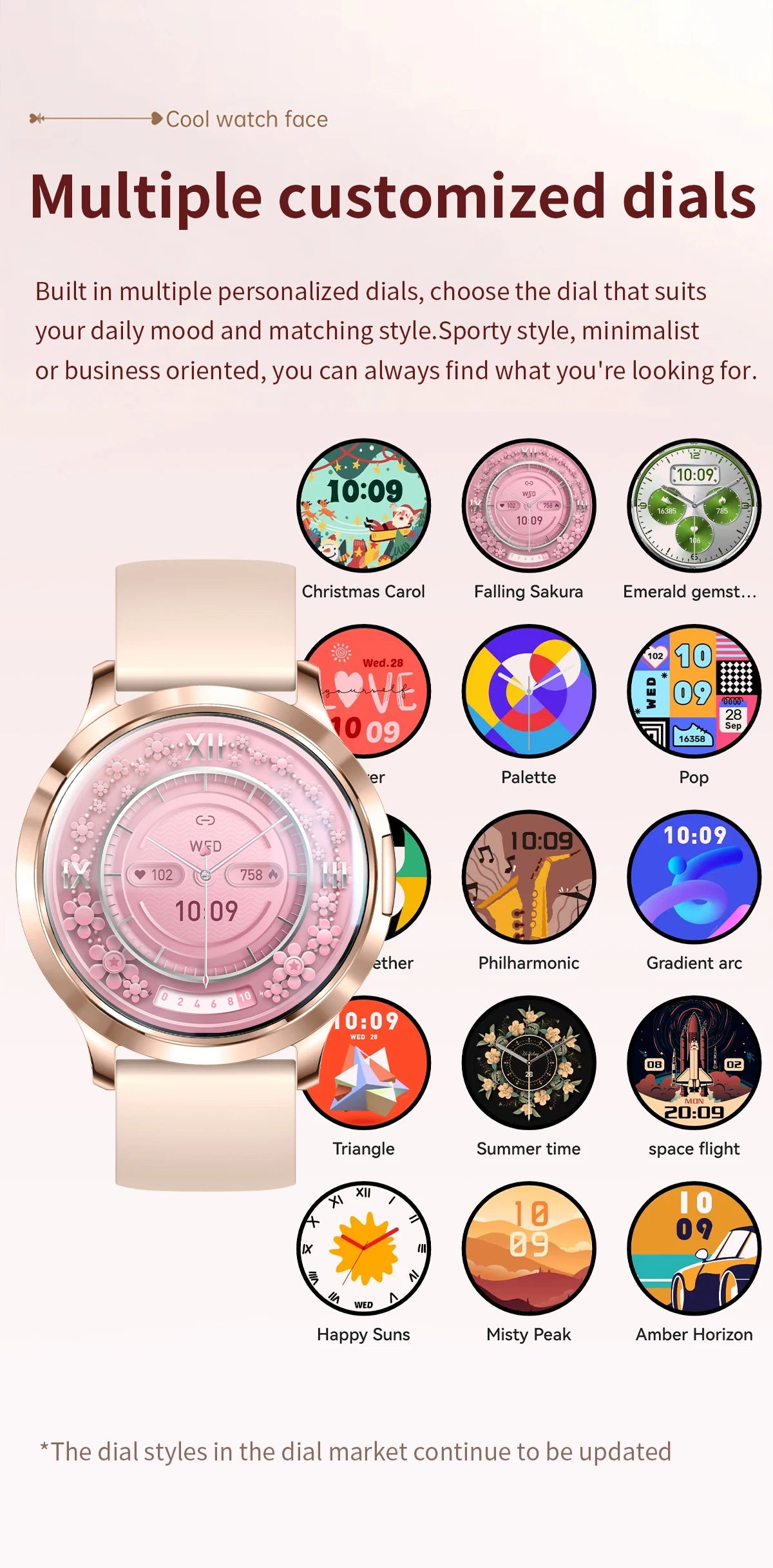 New Women Smart Watch 1.32"Ultra-thin AMOLED HD Screen Sport Fitness Bracelet Custom Watch Face Bluetooth Call Luxury Smartwatch.