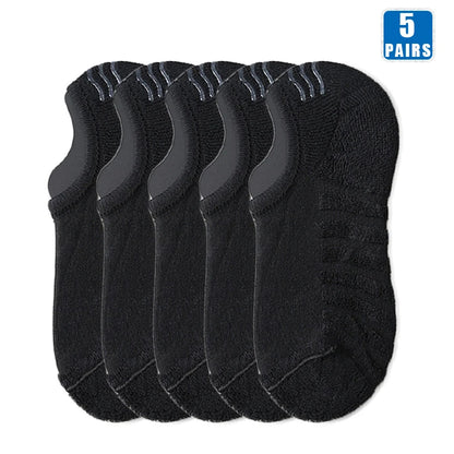 5 Pairs Men Short Socks Cotton High Quality Crew Ankle Casual Soft Low-Cut Non-Slip Breathable Summer Autumn 2022 Sock for Male